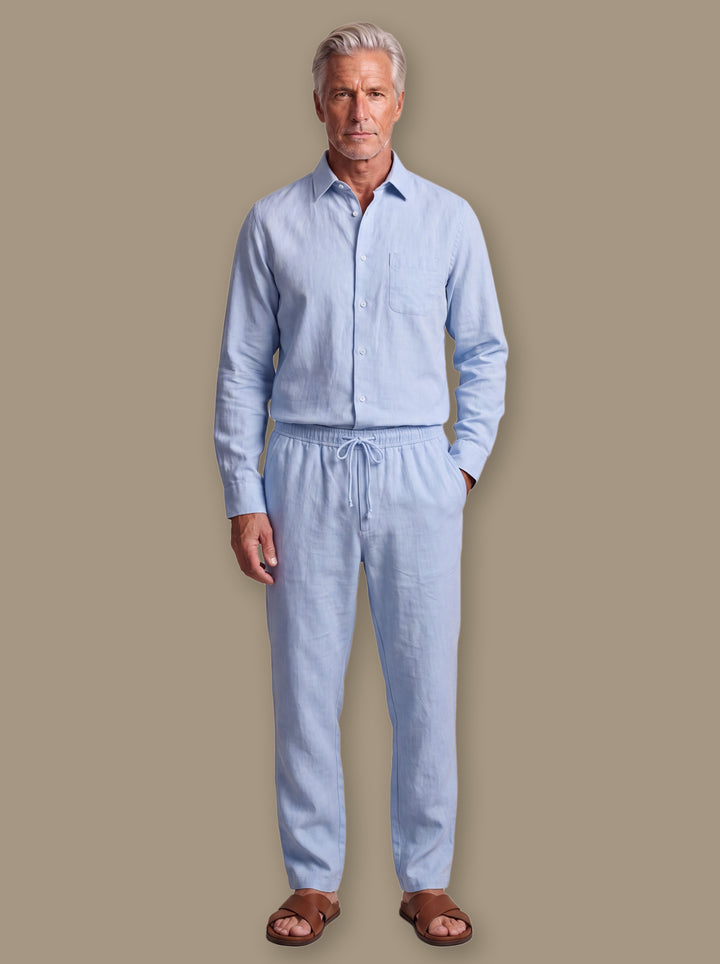 Hardy two piece set in Light Blue, studio - Gentlemens Manor