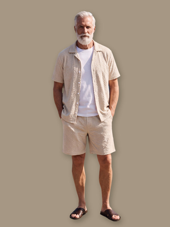 Harley two piece set in Sand, studio - Gentlemens Manor