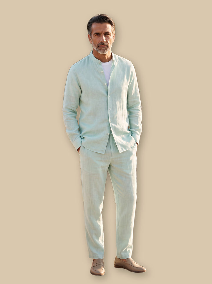 Harold two piece set in Green, studio - Gentlemens Manor