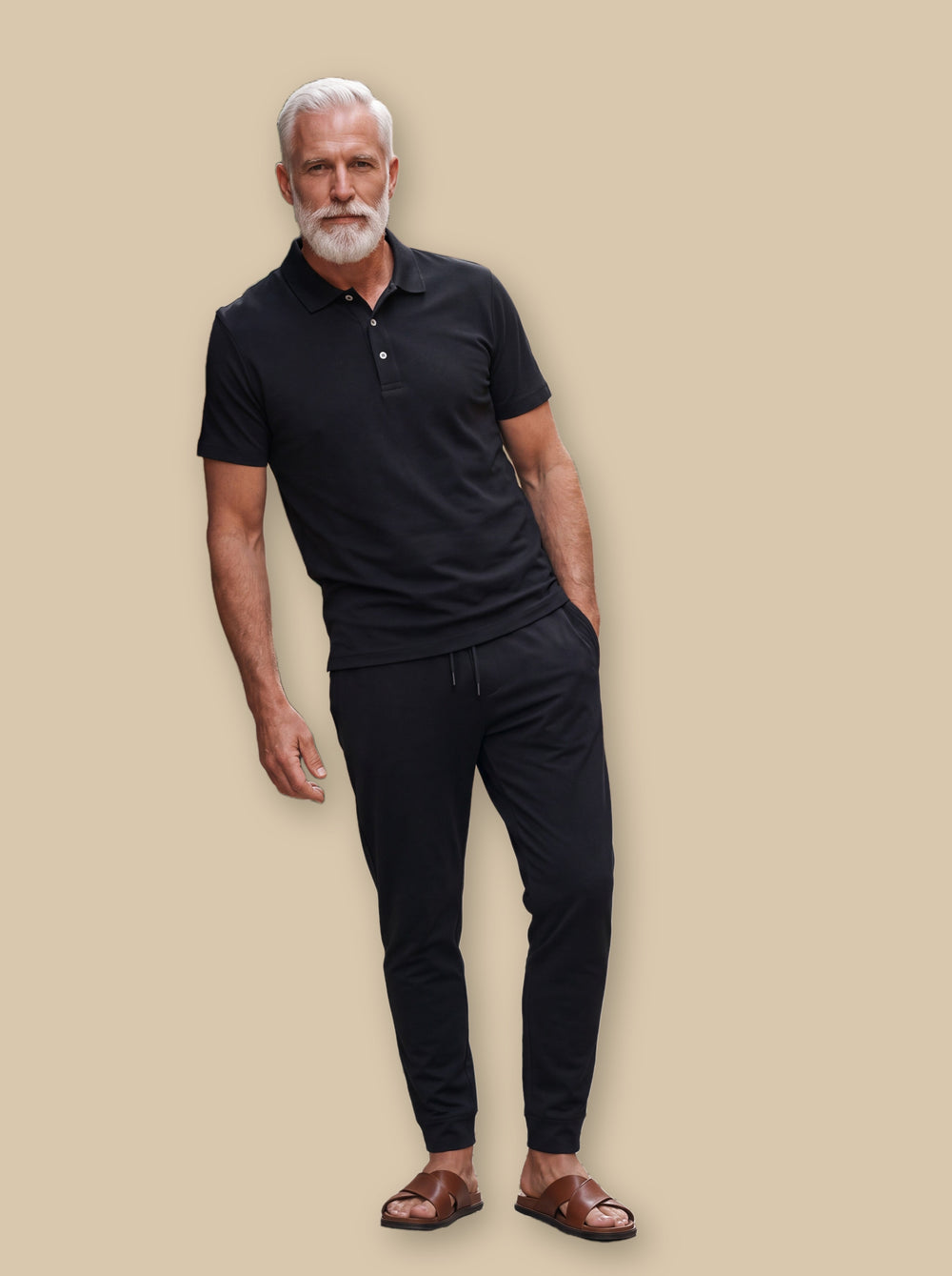 Harper two piece set in Black, studio - Gentlemens Manor