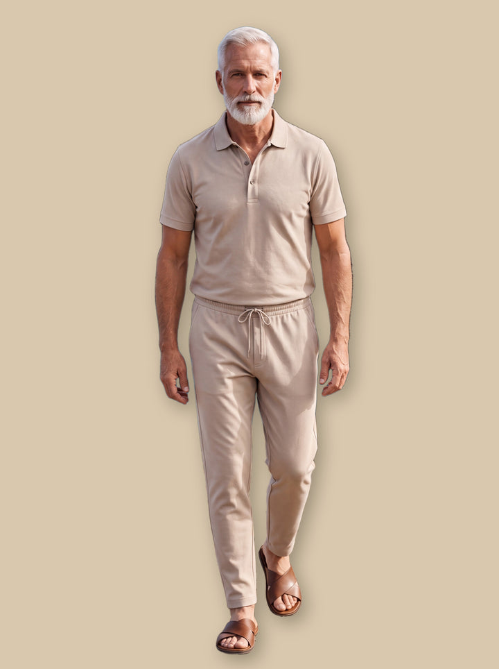 Harper two piece set in Sand, studio - Gentlemens Manor