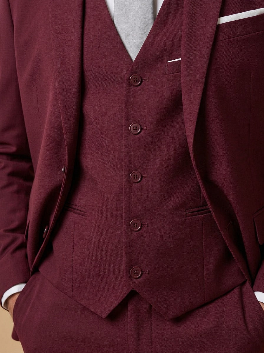 Harrington three piece suit, fabric close up, Gentlemens Manor