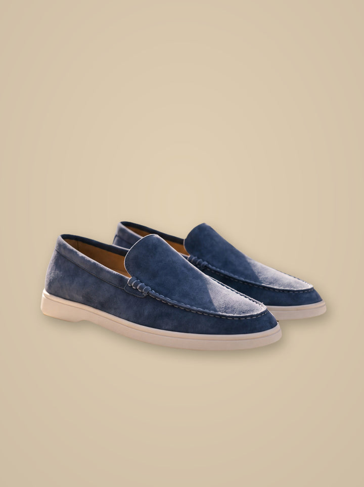 Hartley loafers in Blue, studio - Gentlemens Manor