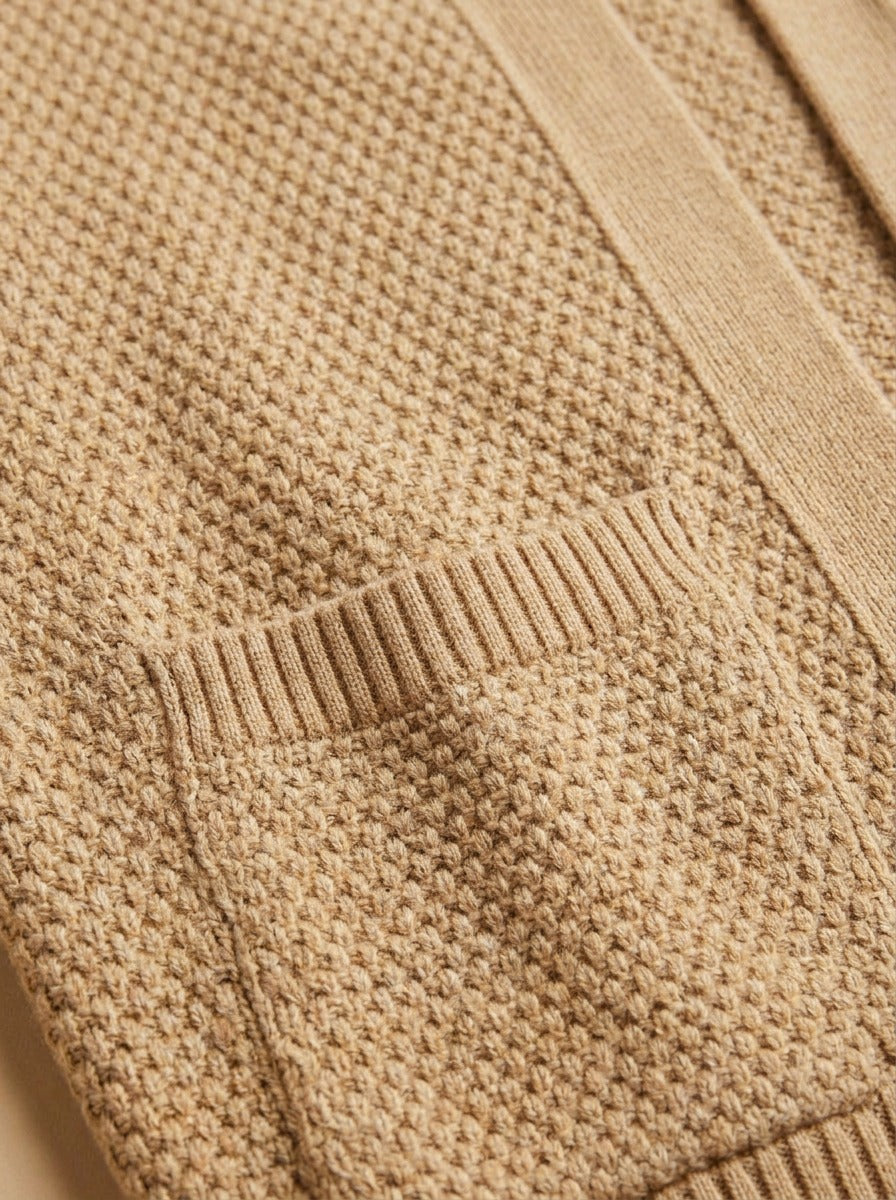 Harwood cardigan, fabric close up, Gentlemens Manor