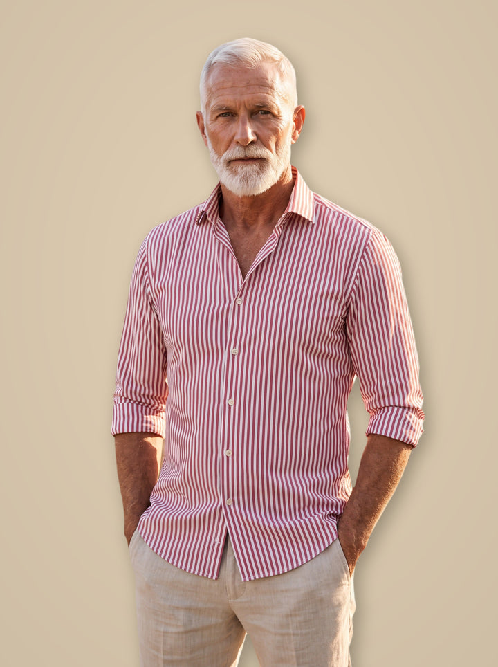 Hayes dress shirt in Pink, studio - Gentlemens Manor