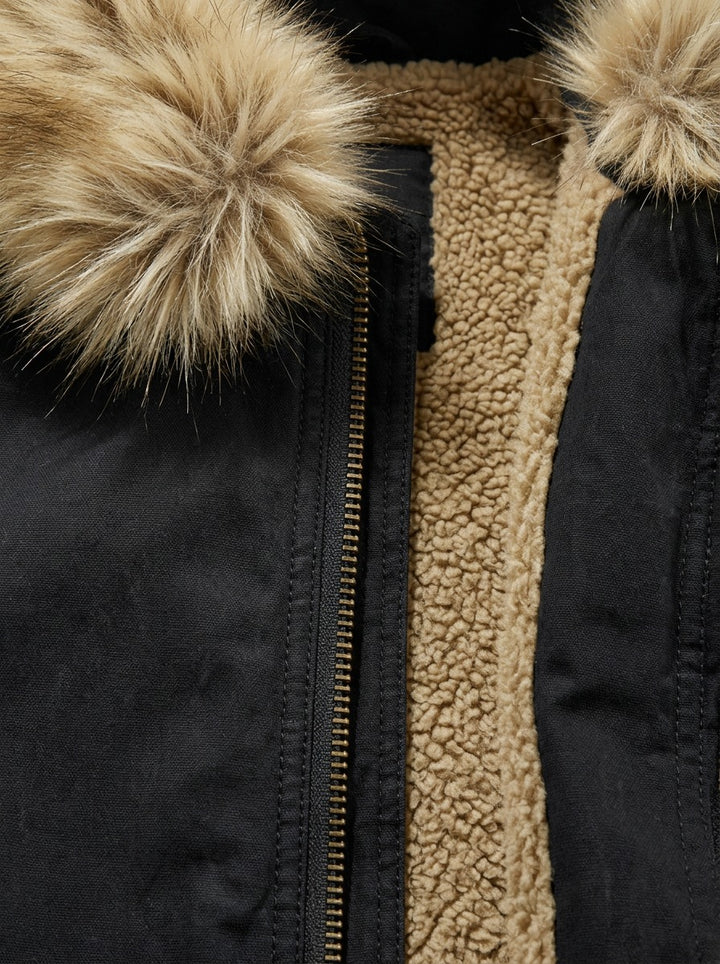 Holden winter parka, fabric close up, Gentlemens Manor
