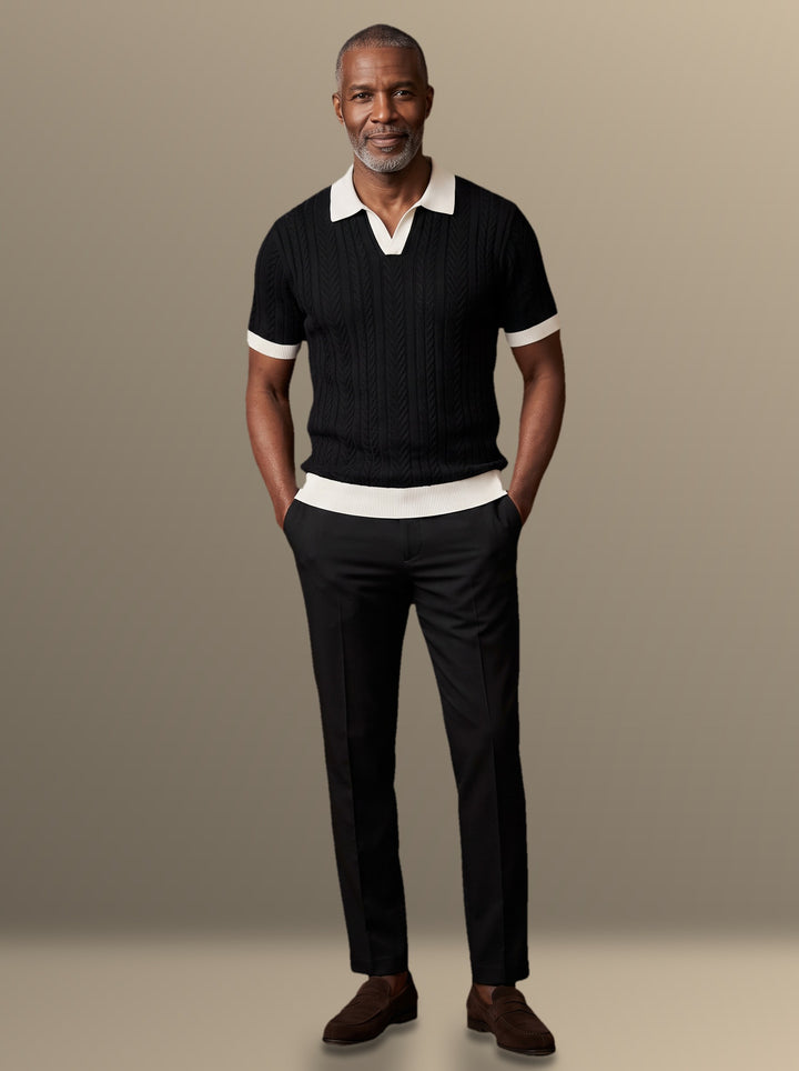 Hollis two piece set in Black, studio, Gentlemens Manor