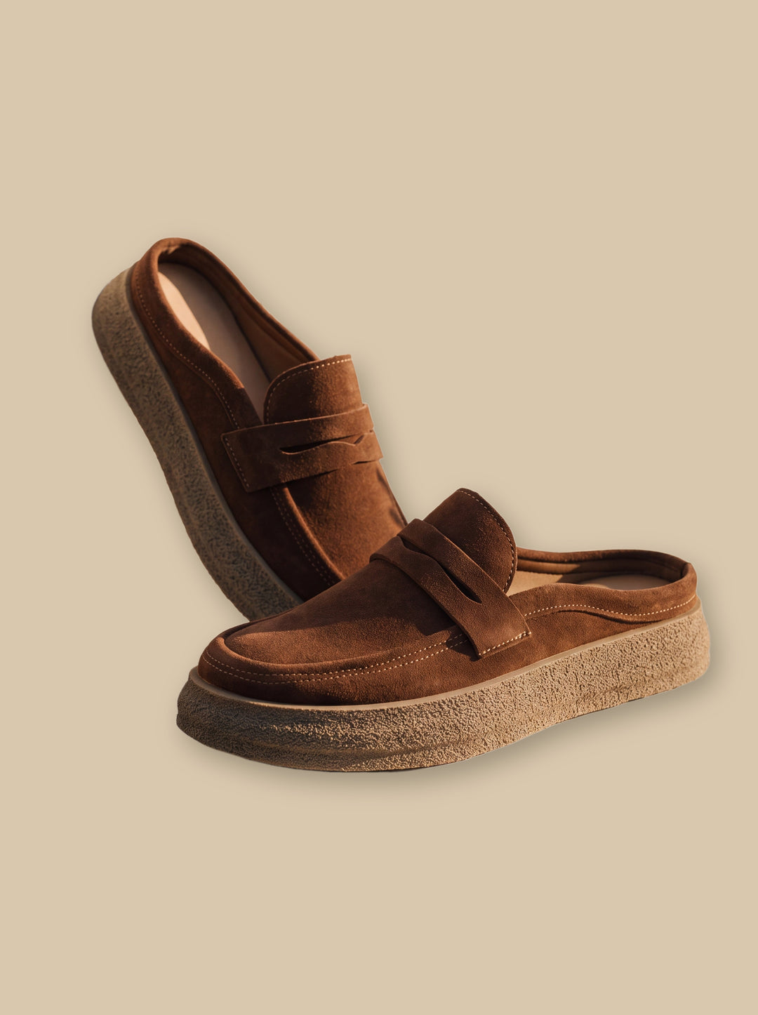 Hubert loafers in Brown, studio - Gentlemens Manor
