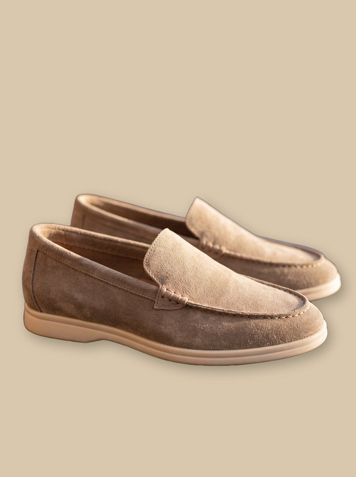 Hugh loafers in Sand, studio - Gentlemens Manor