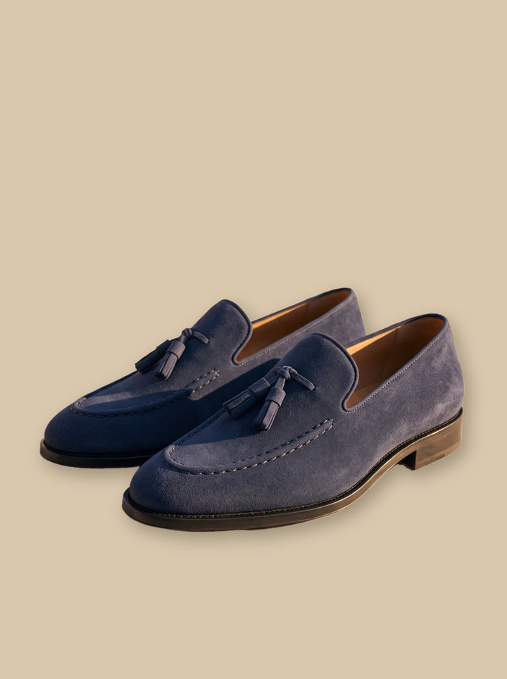 Hunter loafers in Blue, studio - Gentlemens Manor