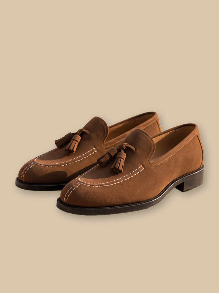 Hunter loafers in Brown, studio - Gentlemens Manor