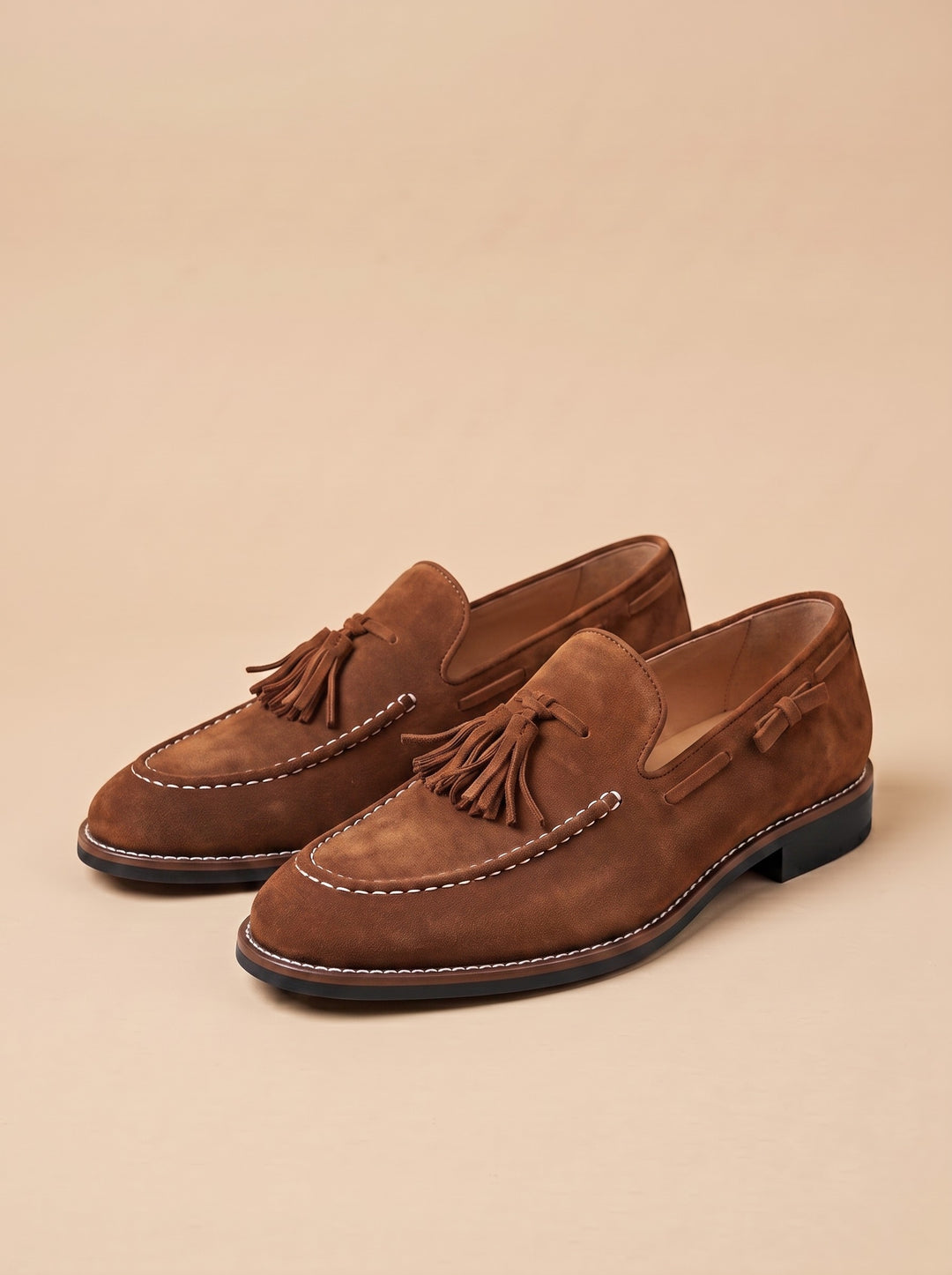 Hunter loafers in Brown, studio - Gentlemens Manor