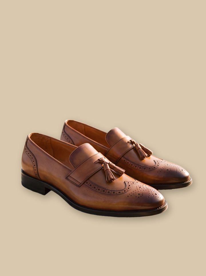 Isaac loafers in Brown, studio - Gentlemens Manor