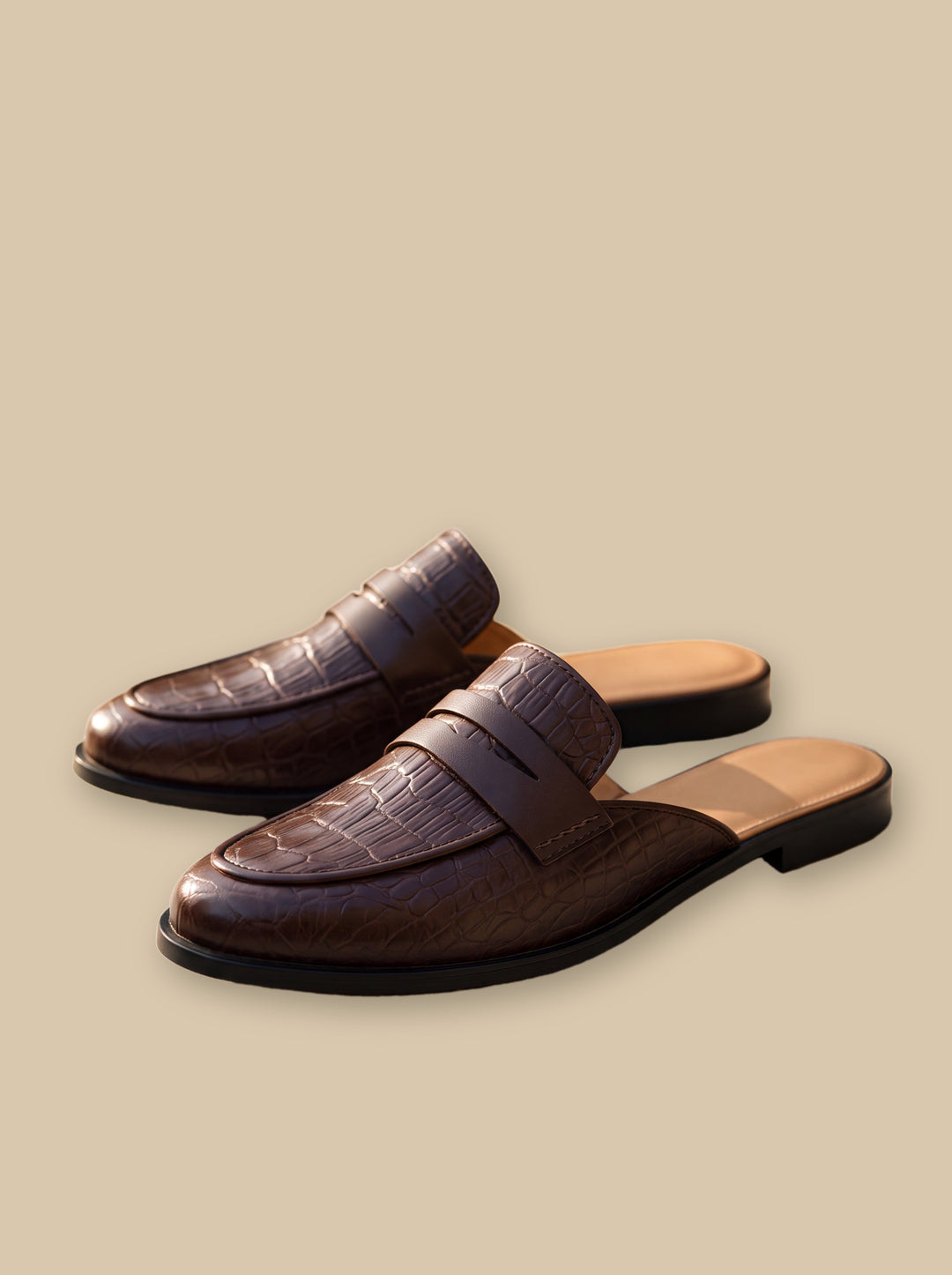 Isaiah loafers in Brown, studio - Gentlemens Manor