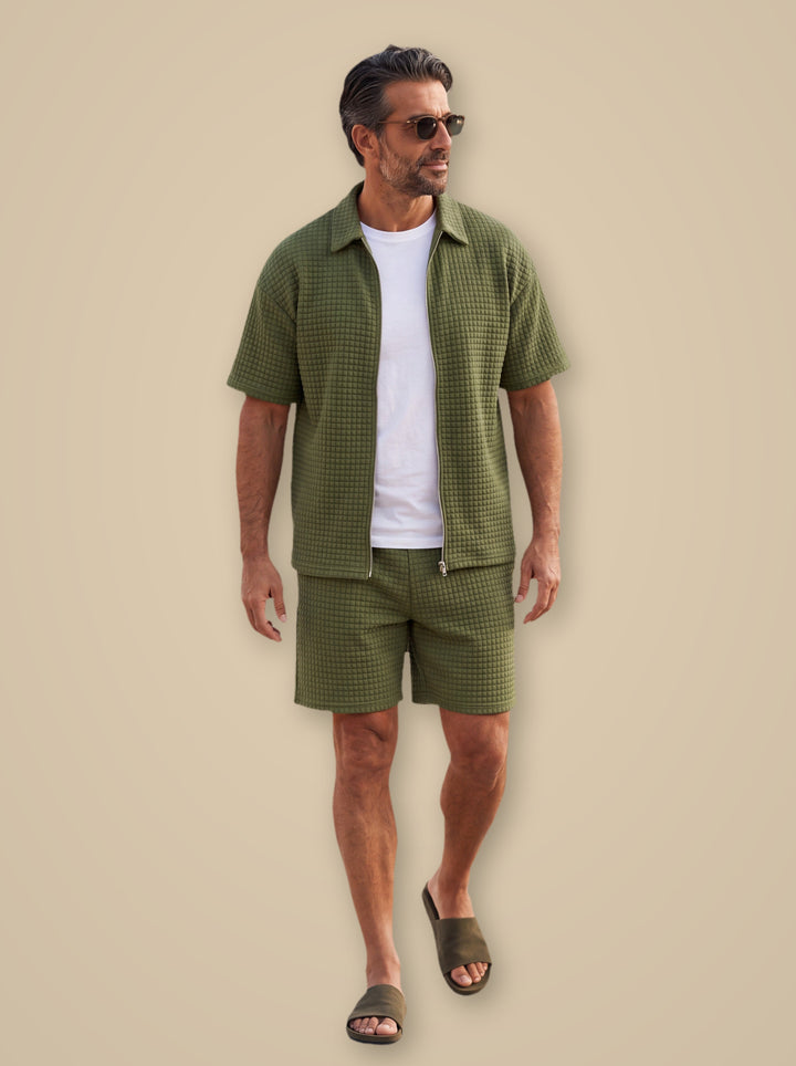 Jasper two piece set in Green, studio - Gentlemens Manor