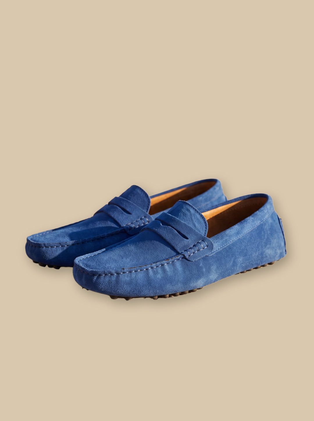 Jed loafers in Blue, studio - Gentlemens Manor