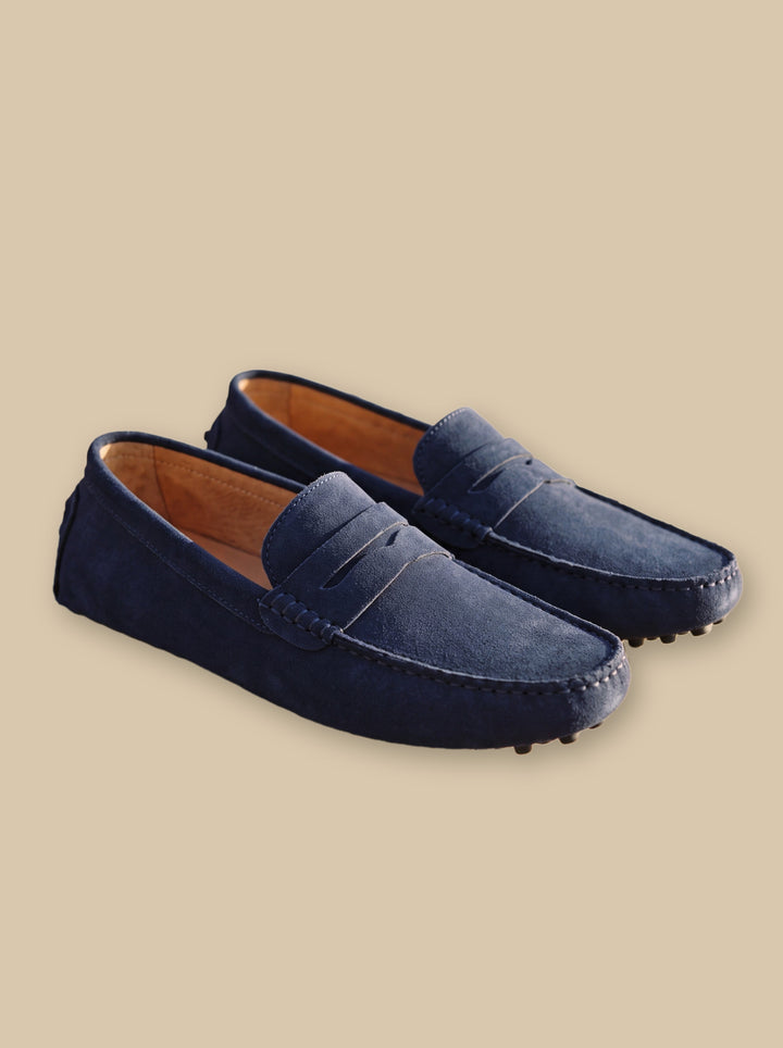 Jed loafers in Navy, studio - Gentlemens Manor