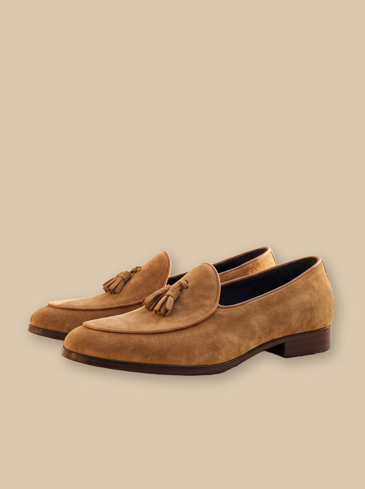 Jeremiah loafers in Brown, studio - Gentlemens Manor
