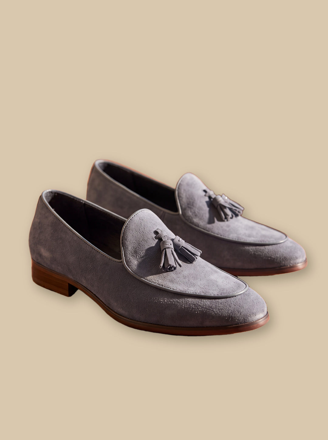Jeremiah loafers in Grey, studio - Gentlemens Manor