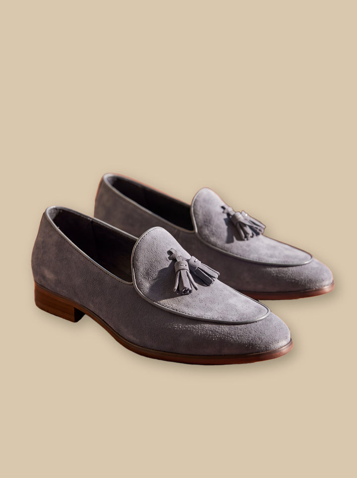 Jeremiah loafers in Grey, studio - Gentlemens Manor