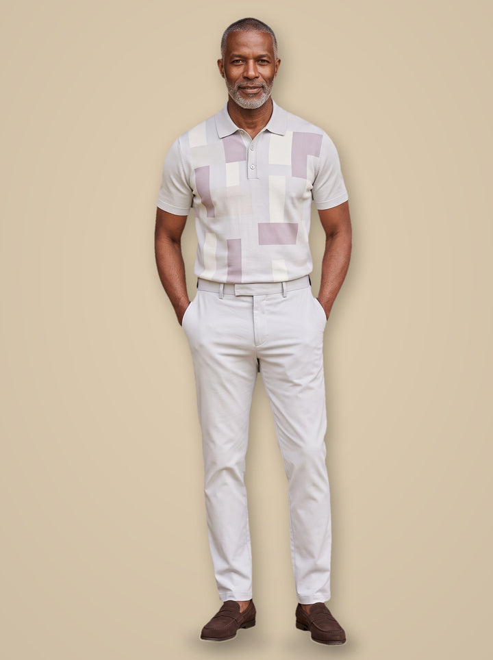 Joseph two piece set in Light Grey, studio, Gentlemens Manor