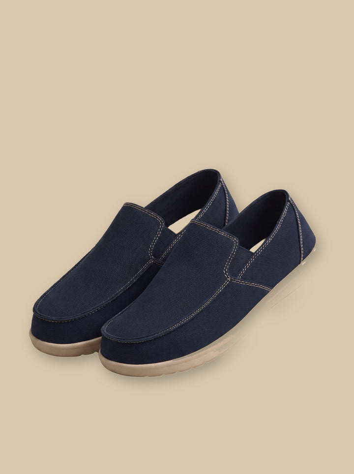Judah loafers in Grey, on a warm sand studio background - Gentlemens Manor