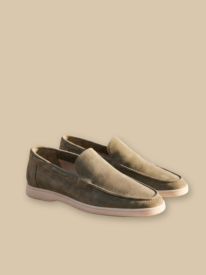 Judson loafers in Olive, studio - Gentlemens Manor