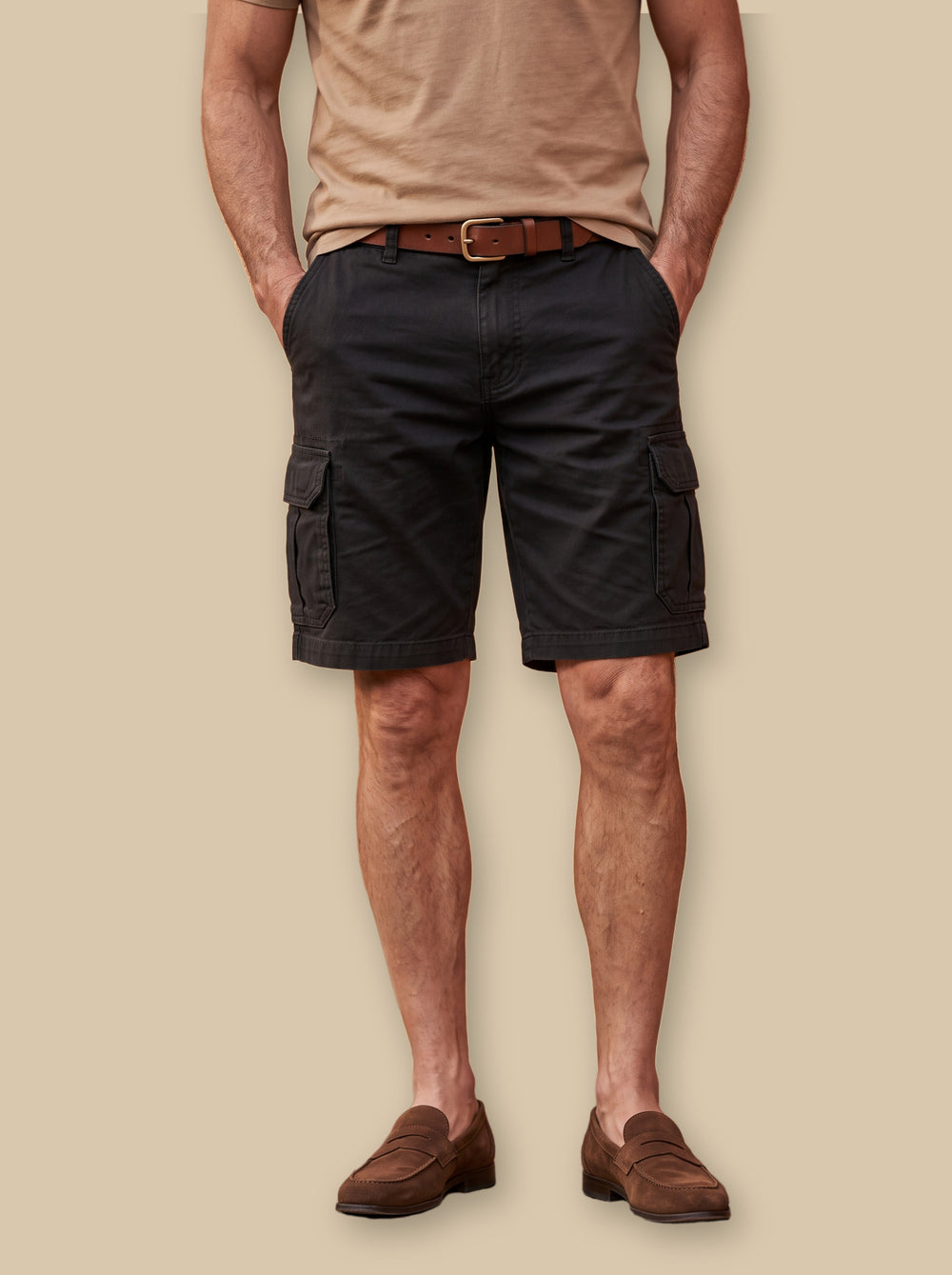 Keaton summer shorts in Black, studio - Gentlemens Manor
