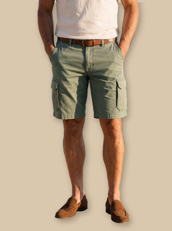 Keaton summer shorts in Green, studio - Gentlemens Manor