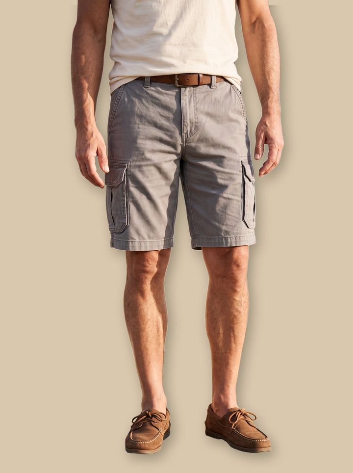 Keaton summer shorts in Grey, studio - Gentlemens Manor