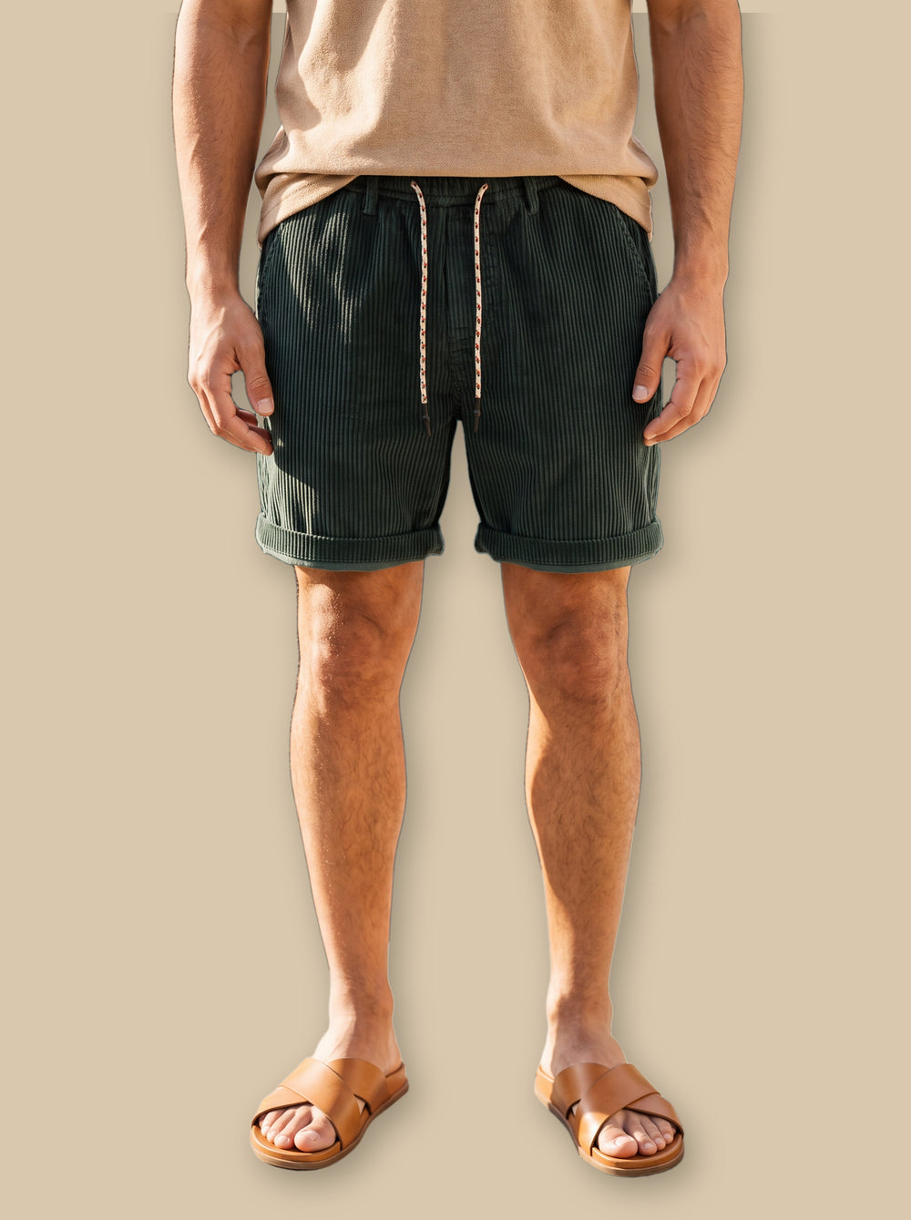 Kendall summer shorts in Green, studio - Gentlemens Manor