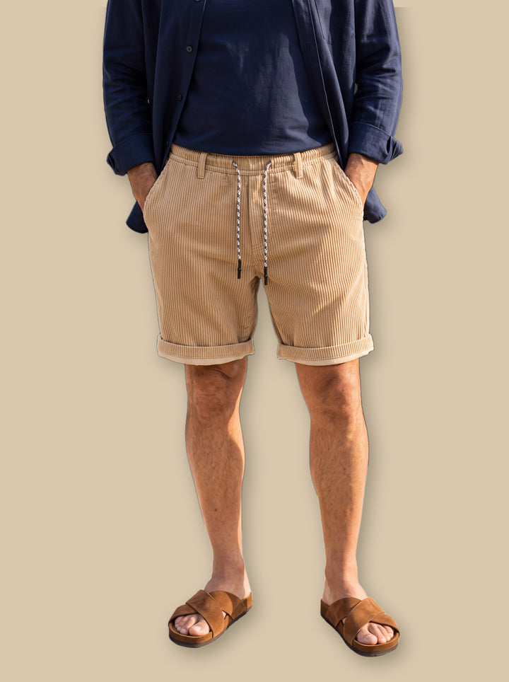 Kendall summer shorts in Sand, studio - Gentlemens Manor