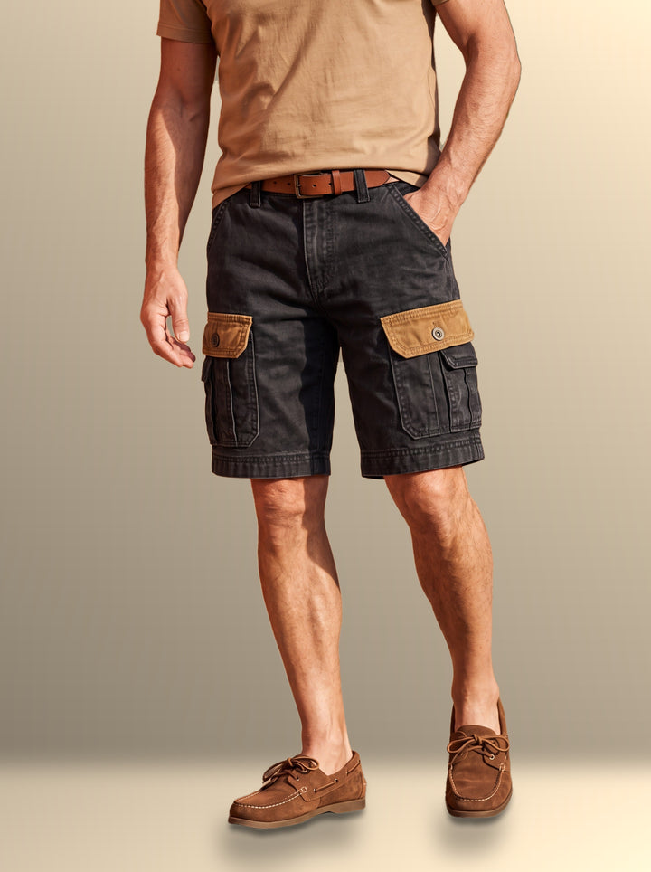 Kent summer shorts in Black, studio - Gentlemens Manor