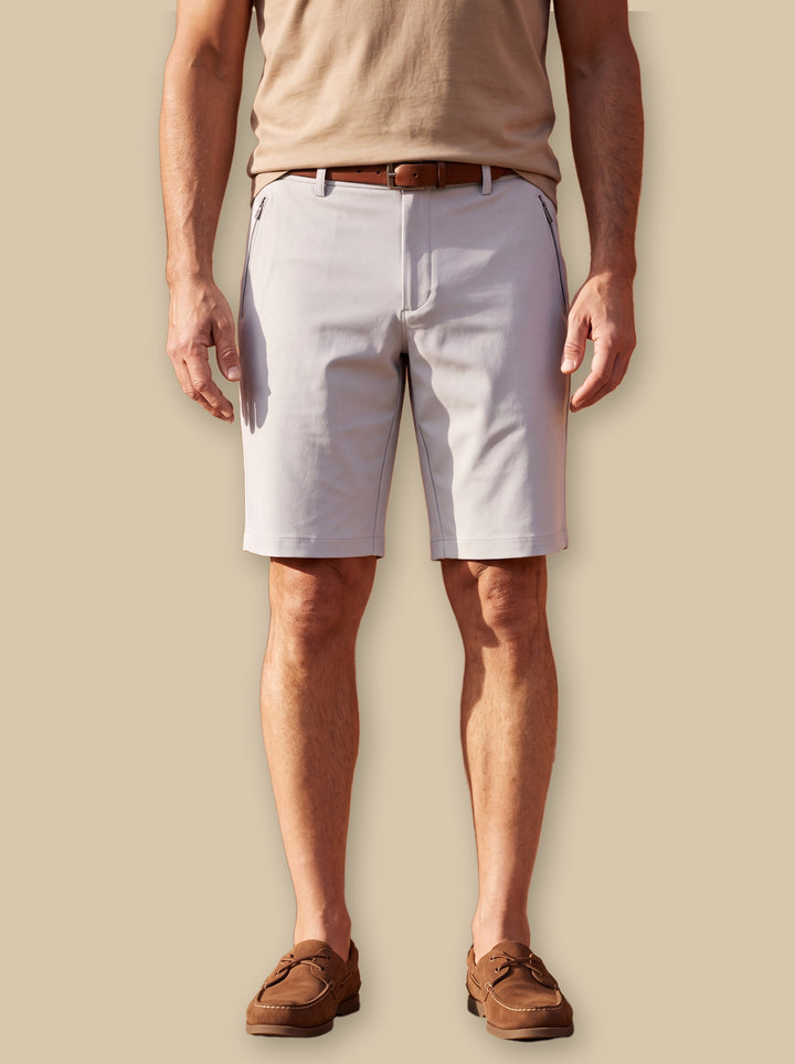 Kermit summer shorts in Light Grey, studio - Gentlemens Manor
