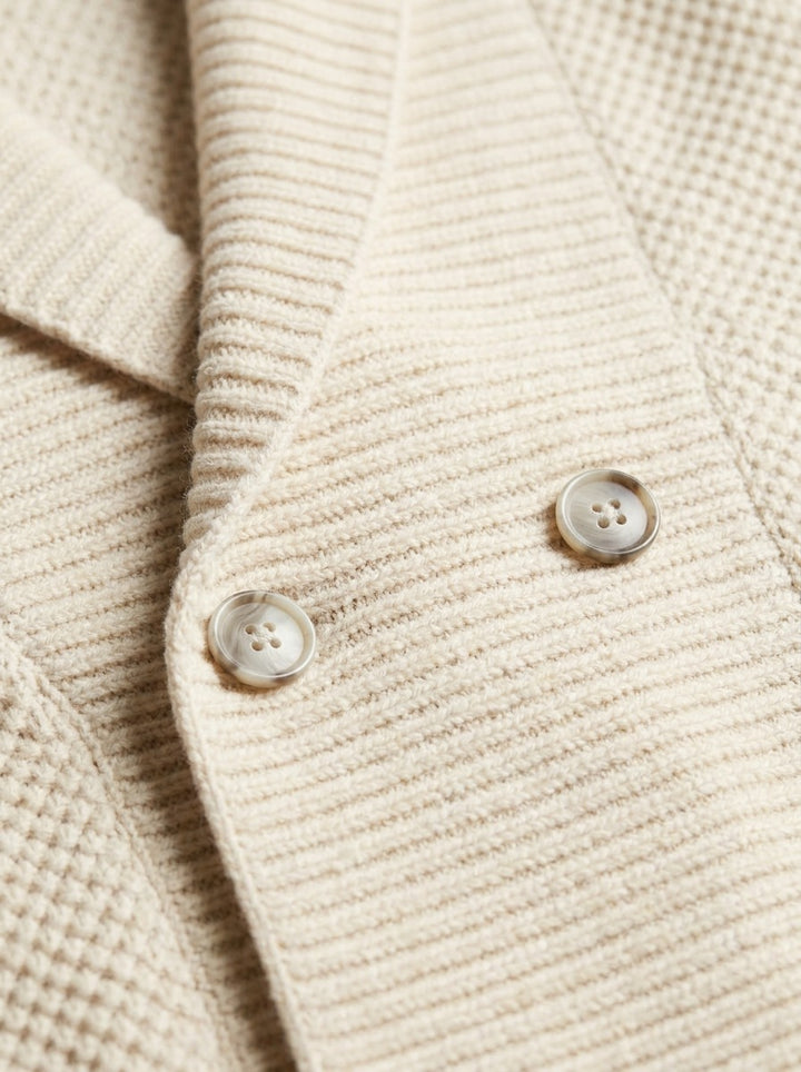 Kingsbury cardigan, fabric close up, Gentlemens Manor
