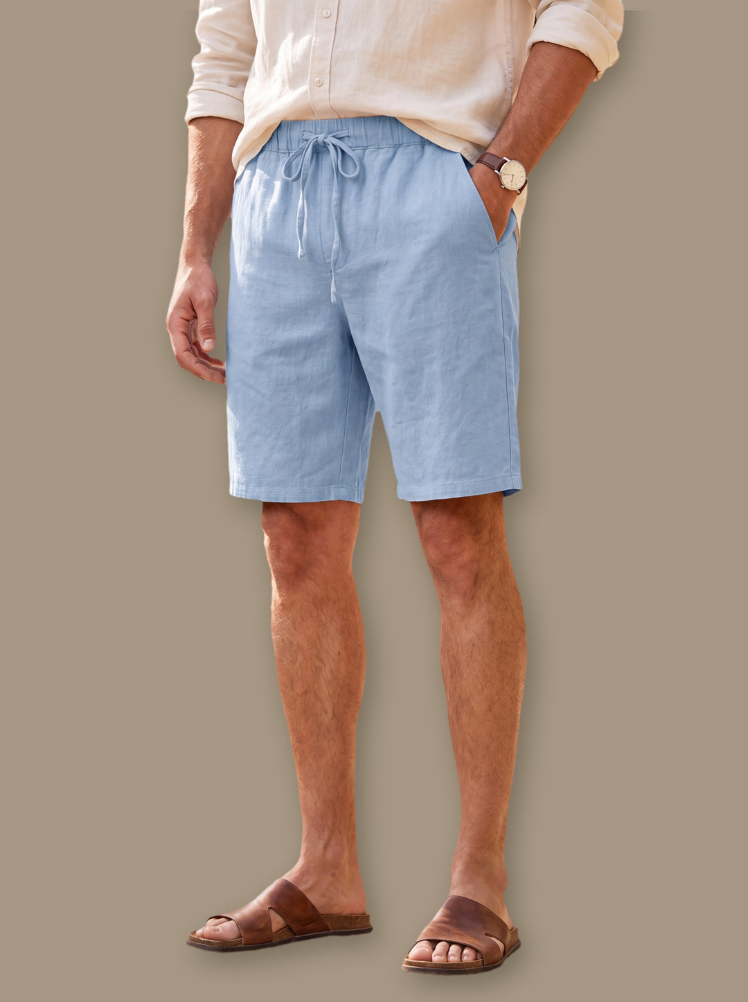 Kingsley beach shorts in Blue, studio - Gentlemens Manor