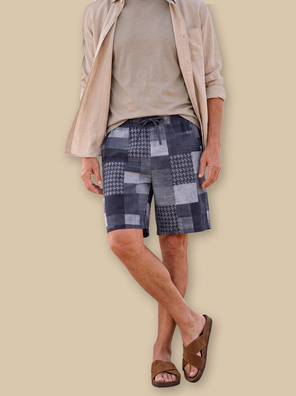 Kirby summer shorts in Blue, studio - Gentlemens Manor