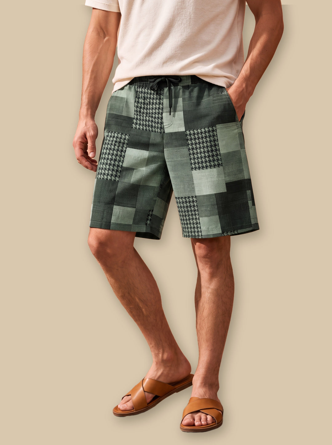 Kirby summer shorts in Green, studio - Gentlemens Manor