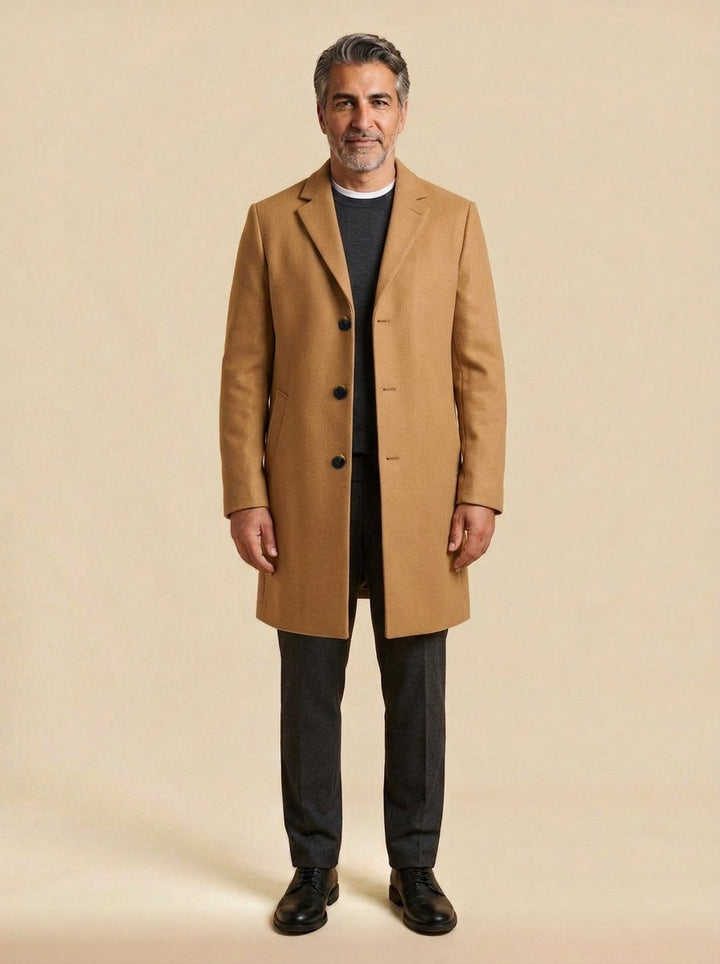 Kirkland coat in Camel, studio, Gentlemens Manor