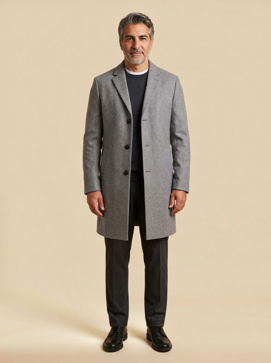 Kirkland coat in Grey, studio, Gentlemens Manor