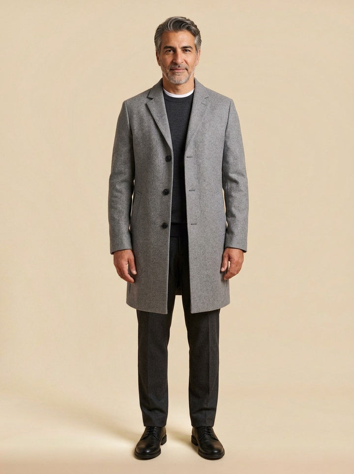 Kirkland coat in Grey, studio, Gentlemens Manor