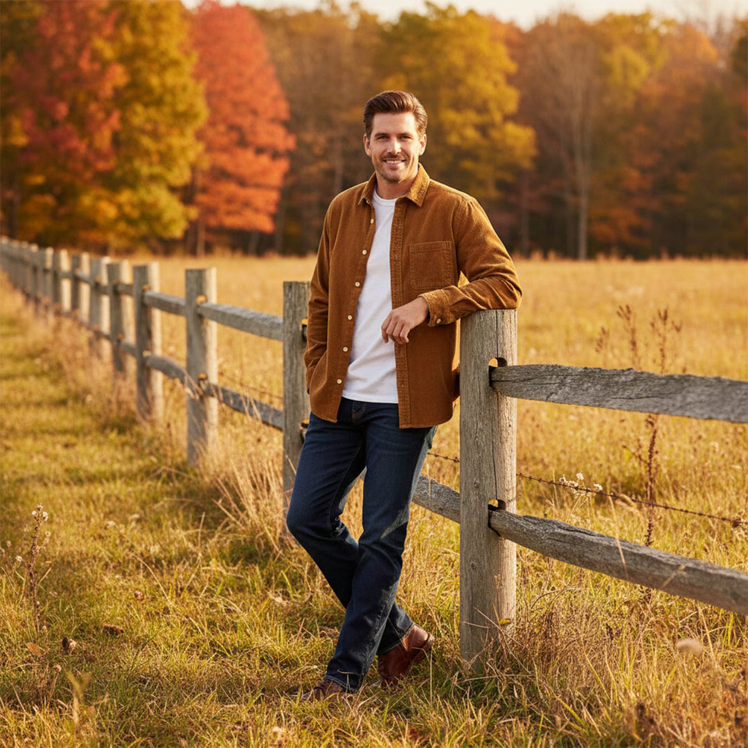 The Bergamo Men’s Casual Long Sleeve Shirt