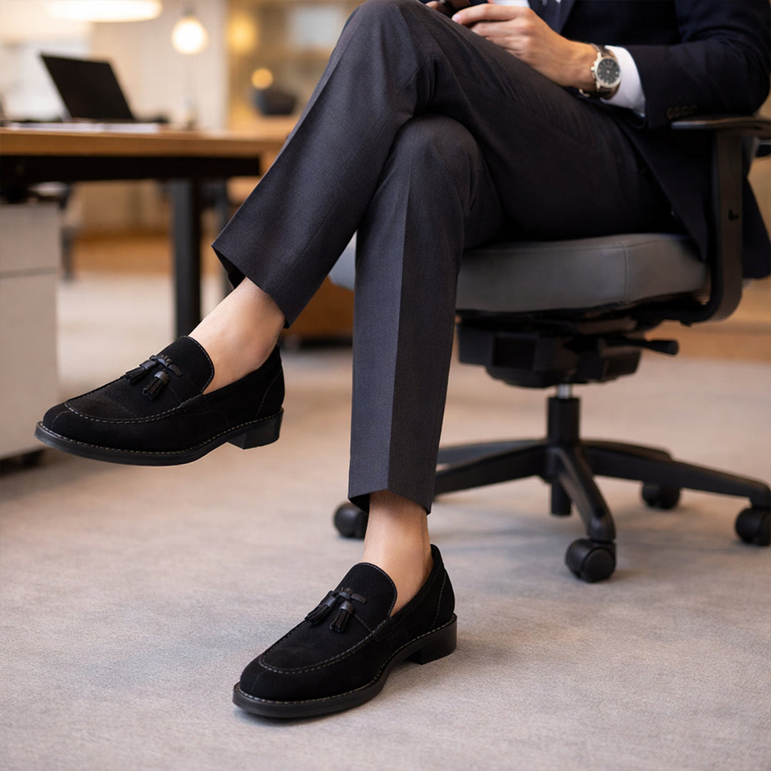 The Livorno Men’s Suede Tassel Loafer