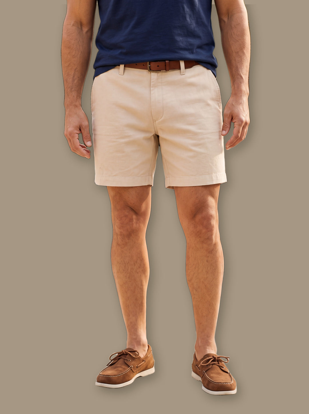Lance summer shorts in Sand, studio - Gentlemens Manor