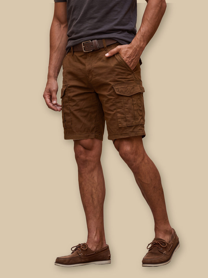 Langston summer shorts in Brown, studio - Gentlemens Manor