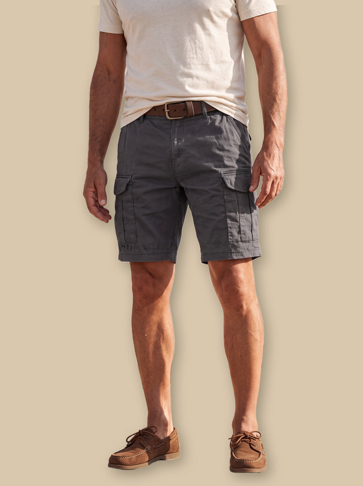 Langston summer shorts in Charcoal, studio - Gentlemens Manor