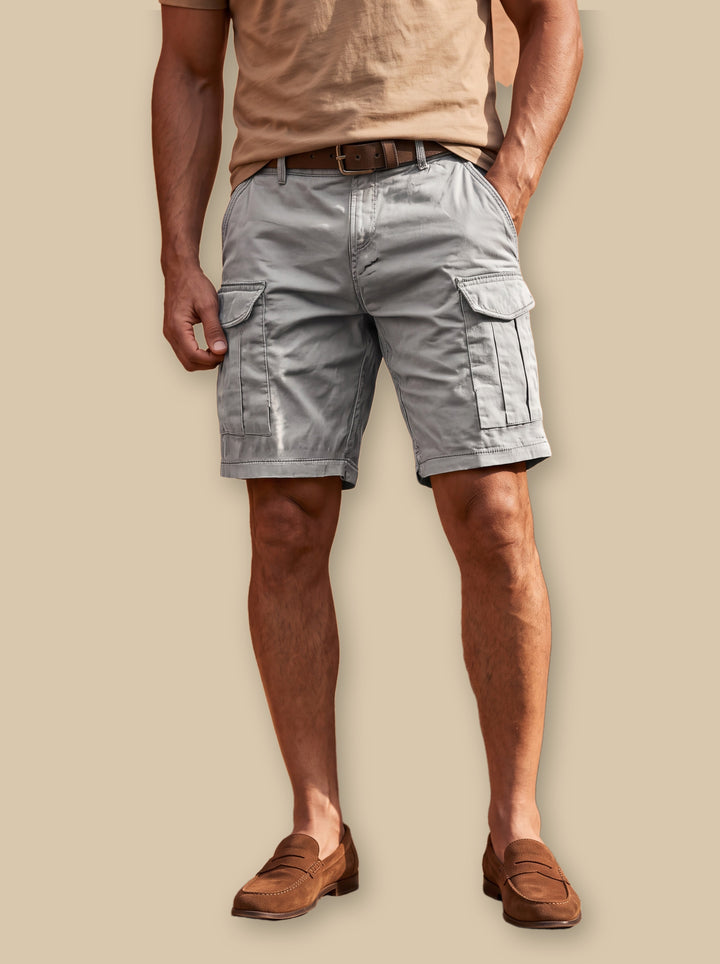 Langston summer shorts in Grey, studio - Gentlemens Manor