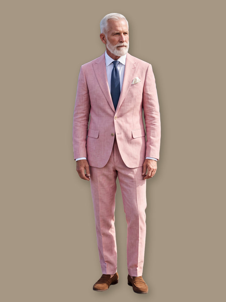 Langston two piece set in Pink, studio - Gentlemens Manor