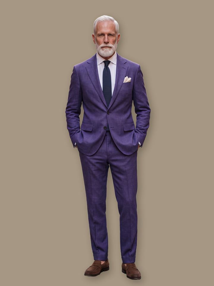 Langston two piece set in Purple, studio - Gentlemens Manor