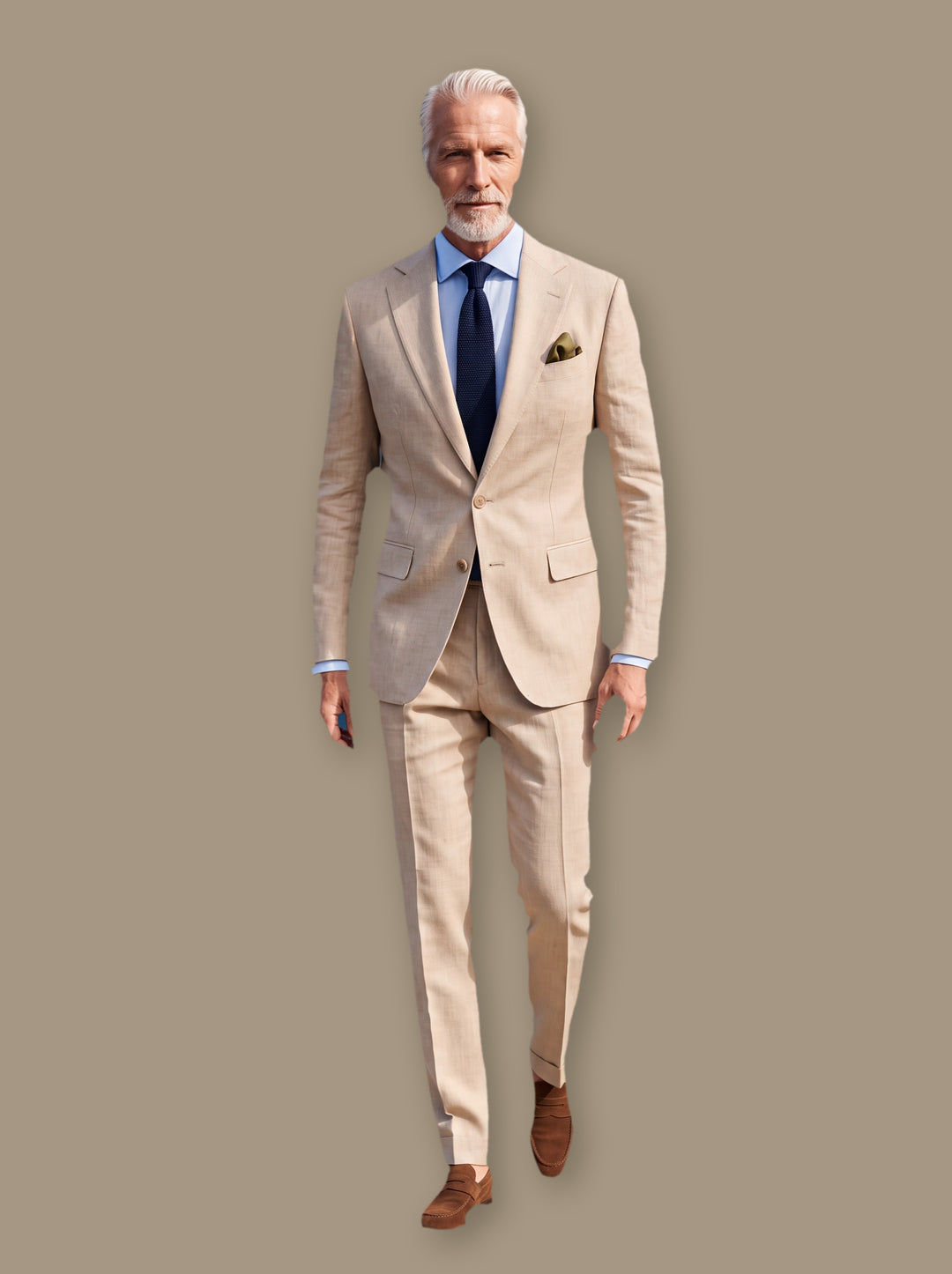 Langston two piece set in Sand, studio - Gentlemens Manor